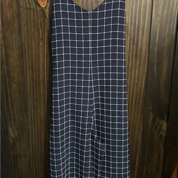 Navy Tie-waist Jumpsuit-Size:Medium - Picture 6 of 7